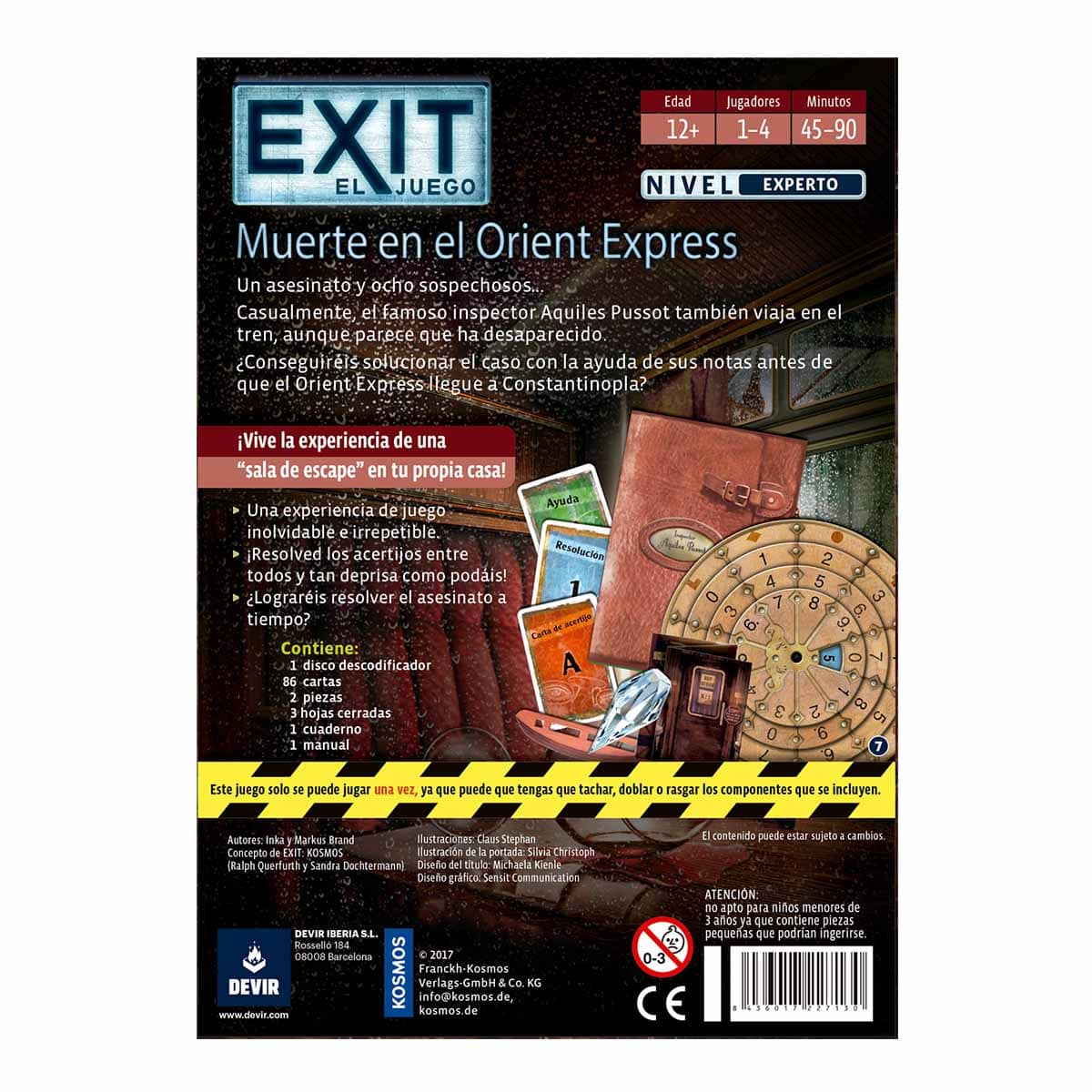 Exit: Muerte en el Orient Express. Nivel Experto
