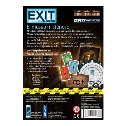 Exit: El Museo Misterioso. Nivel Principiante