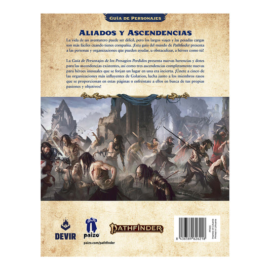 Pathfinder 2a Edición: Guia de Personajes de Presagios Perdidos - ESPAÑOL