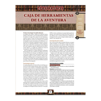 Pathfinder 2a Edición: Malevolencia - ESPAÑOL