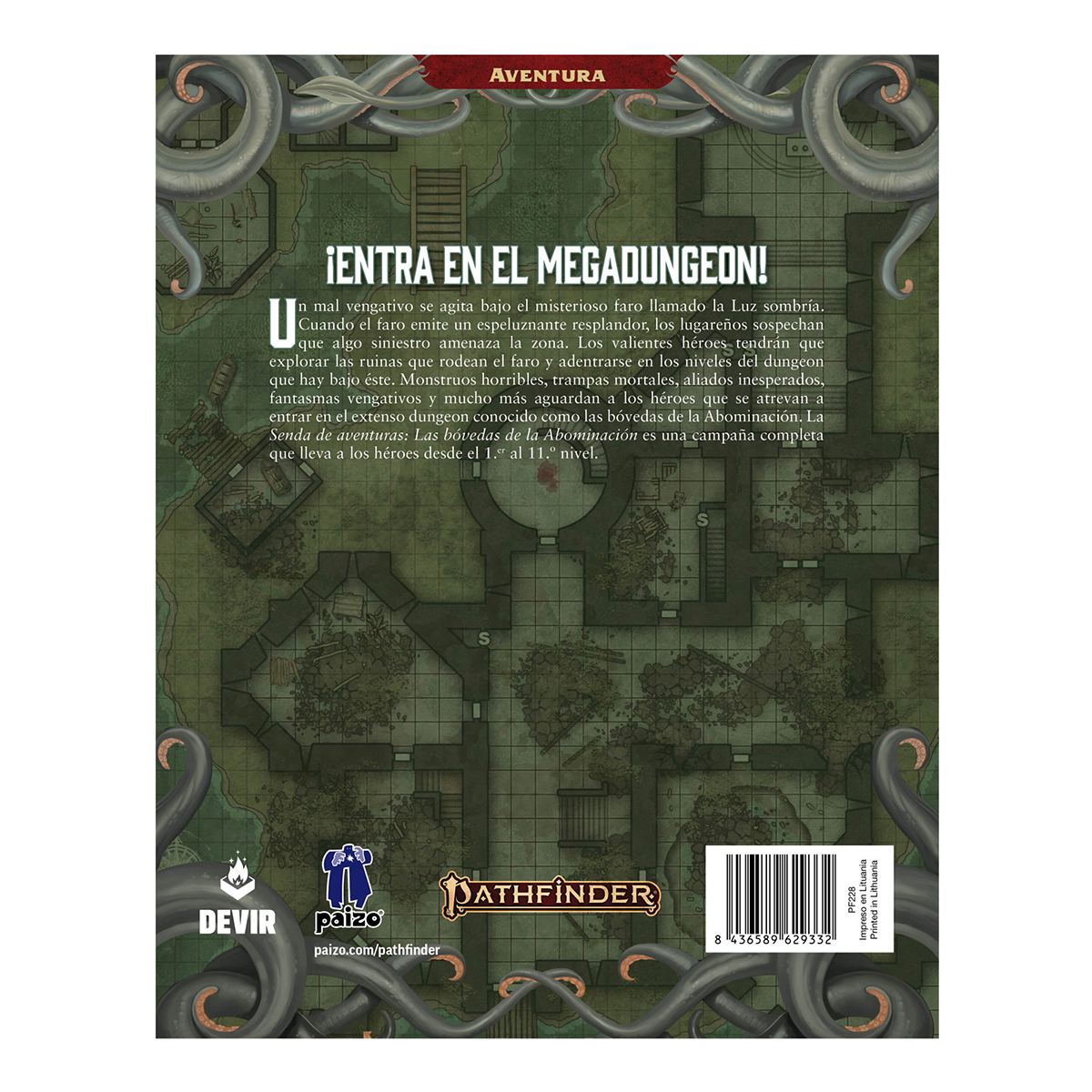 Pathfinder 2a Edición: Las Bovedas de la Abominacion - ESPAÑOL