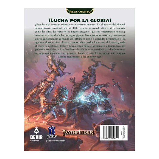 Pathfinder 2a Edición: Manual de Monstruos (Remaster) - ESPAÑOL