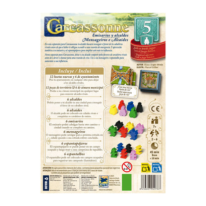 Carcassonne Expansión 5: Emisarios y Alcaldes (Tercera Edición) - ESPAÑOL