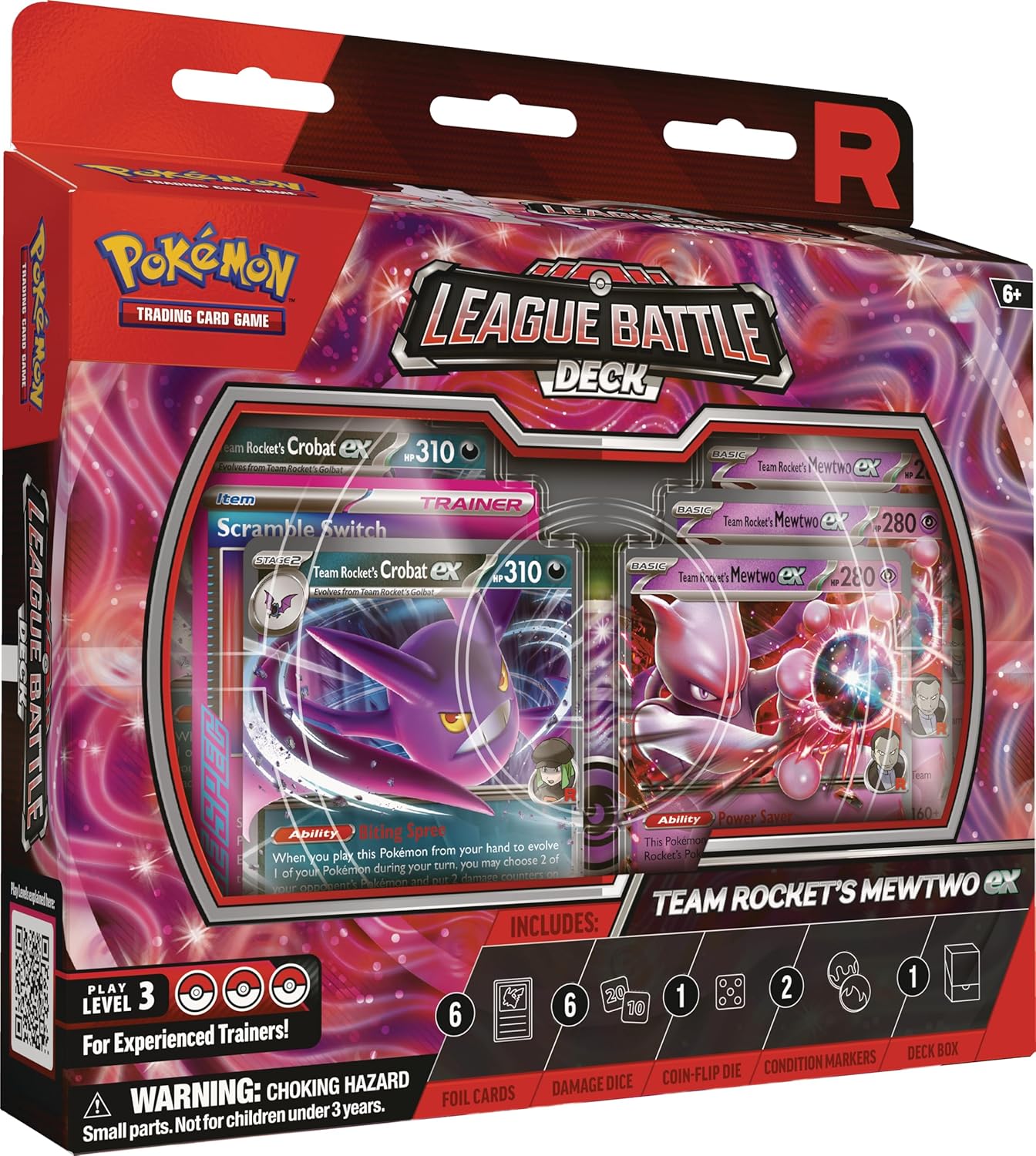 Pokémon TCG: Team Rocket’s Mewtwo ex League Battle Deck - ESPAÑOL