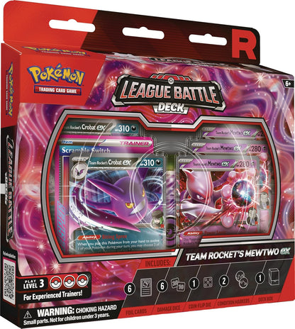 Pokémon TCG: Team Rocket’s Mewtwo ex League Battle Deck - ESPAÑOL