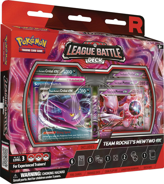 Pokémon TCG: Team Rocket’s Mewtwo ex League Battle Deck - ESPAÑOL