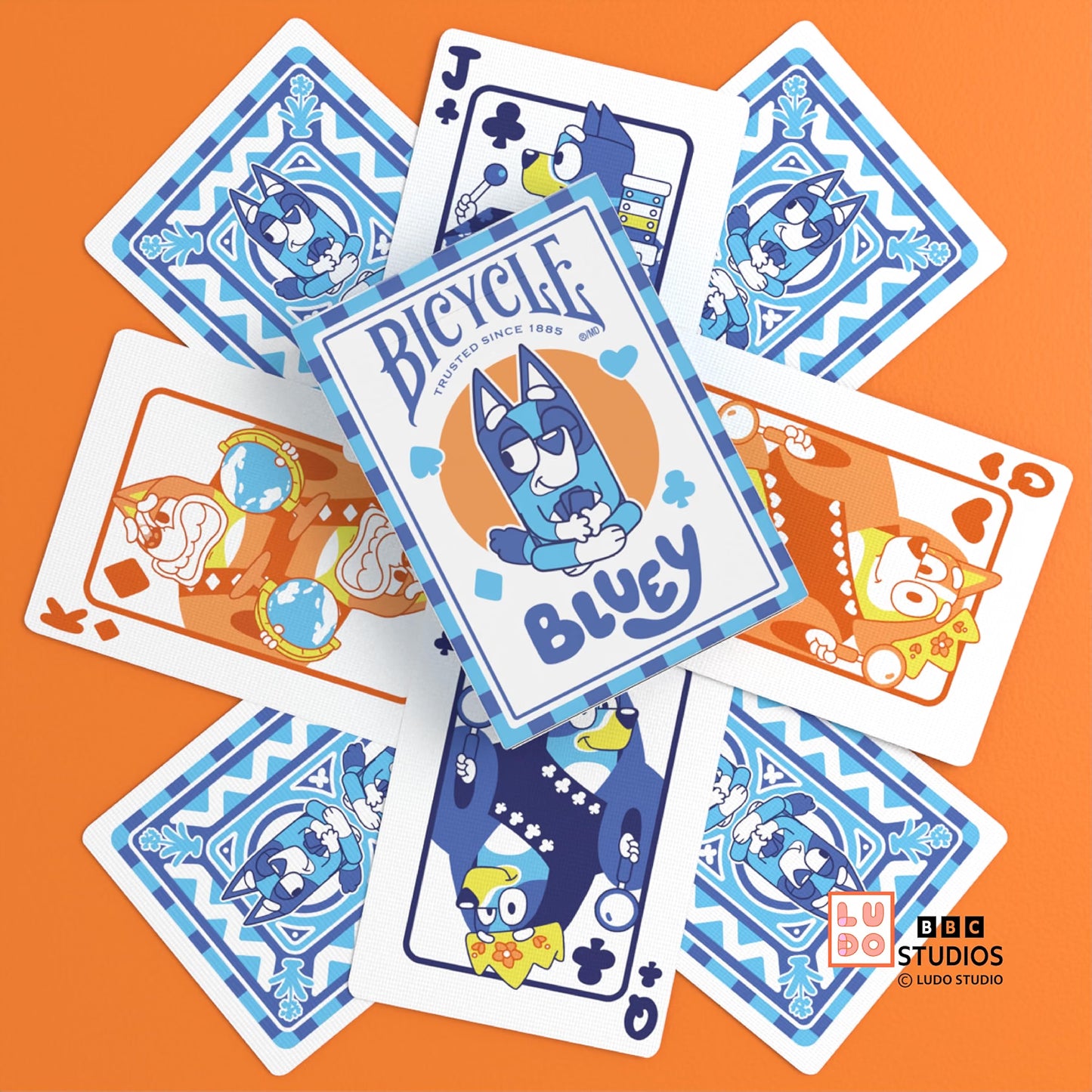 Baraja Coleccionable Bycicle Bluey