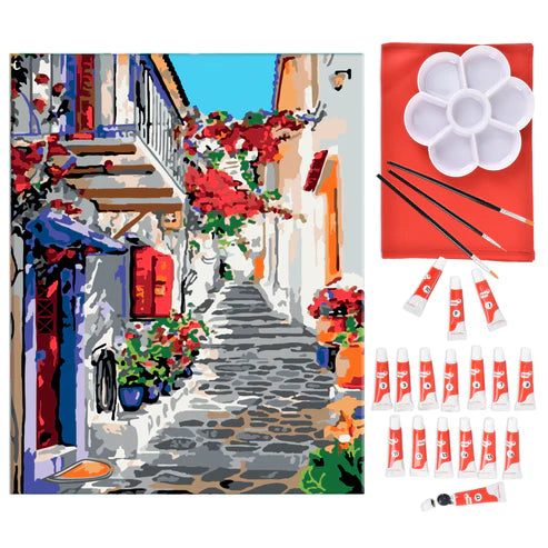 Pinta por Número - Callejón de Atenas 40x50