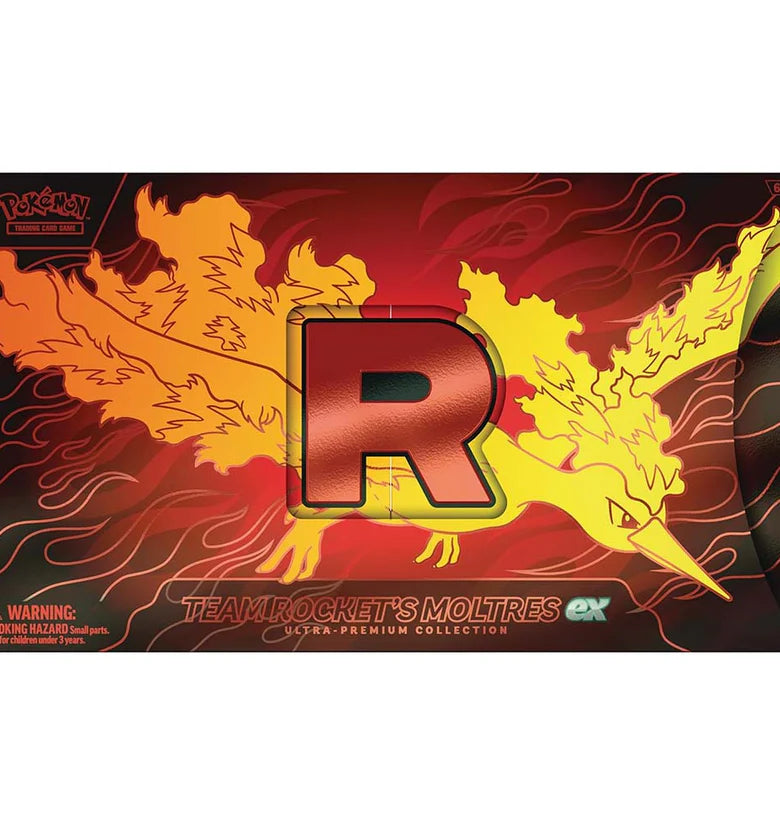 Pokémon TCG: Team Rocket’s Moltres ex Ultra-Premium - INGLÉS