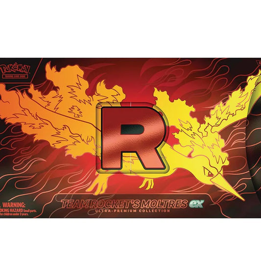 Pokémon TCG: Team Rocket’s Moltres ex Ultra-Premium - INGLÉS