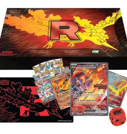 Pokémon TCG: Team Rocket’s Moltres ex Ultra-Premium - INGLÉS