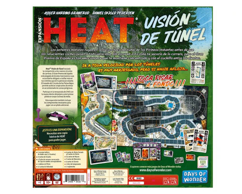 Heat: Visión de Túnel. Juego de Mesa en ESPAÑOL. Asmodee