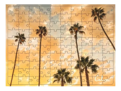 Rompecabezas Calm 100 pz Palmeras con Nubes