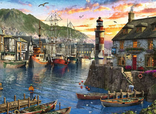 Rompecabezas Amanecer en el Puerto 500 piezas