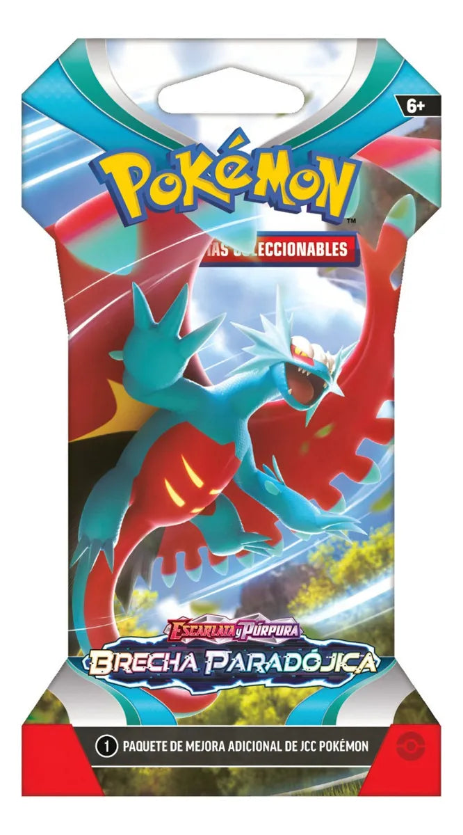 1 SOBRE Pokémon TCG: Scarlet & Violet 04 - Paradox Rift Sleeved Booster R - ESPAÑOL