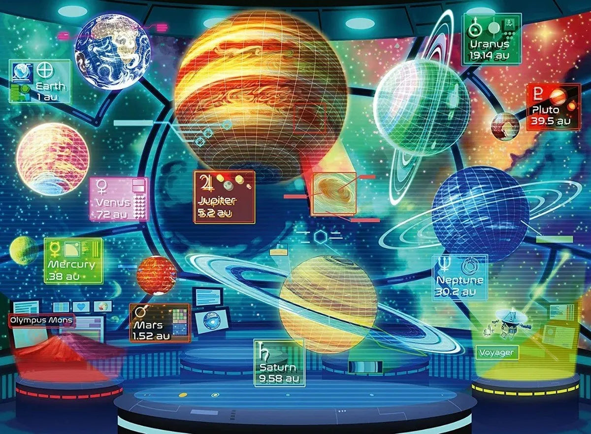 Rompecabezas Hologramas de planetas XXL 300 piezas