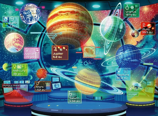 Rompecabezas Hologramas de planetas XXL 300 piezas