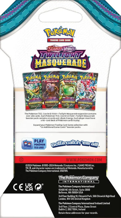 1 SOBRE Pokémon TCG Scarlet & Violet 06 - Twilight Masquerade Sleeved Booster - R ESPAÑOL