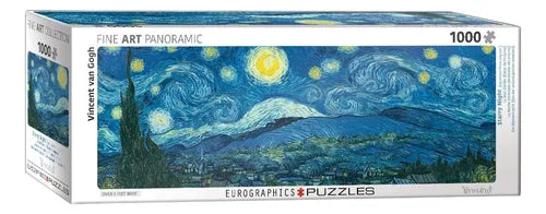 La Noche Estrellada Rompecabezas de Arte 1000 piezas Eurographics Panoramico