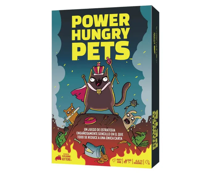 Power Hungry Pets. Exploding Kittens en Español. Tipo Party.