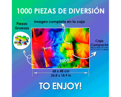 Rompecabezas Romance Parisino 1000 Piezas