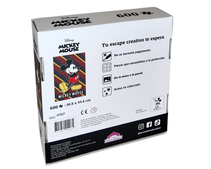Rompecabezas Mickey University 600 Piezas de Plástico Disney