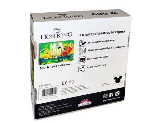 Rompecabezas El Rey León Hakuna Matata 600 Piezas Disney