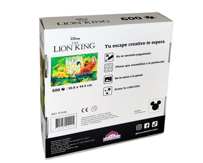 Rompecabezas El Rey León Hakuna Matata 600 Piezas Disney