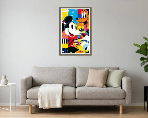 Rompecabezas Mickey, Donald y Pluto Disney 1000 Piezas De Plástico