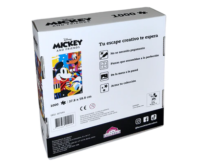Rompecabezas Mickey, Donald y Pluto Disney 1000 Piezas De Plástico