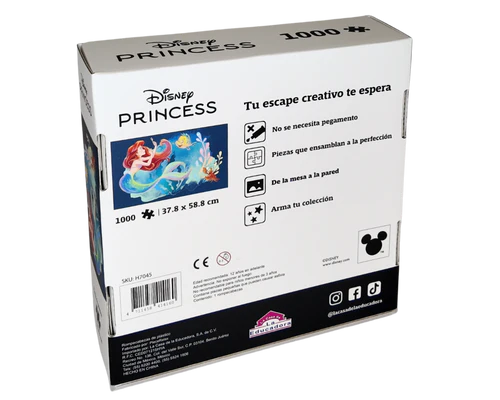 Rompecabezas La Sirenita y Sus Amigos Disney 1000 Piezas De Plástico