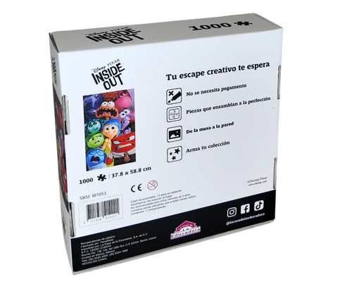Rompecabezas Intensamente Disney Pixar 1000 Piezas De Plástico