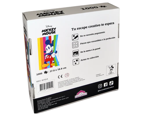 Rompecabezas Mickey Mouse Colores Disney 1000 Piezas De Plástico