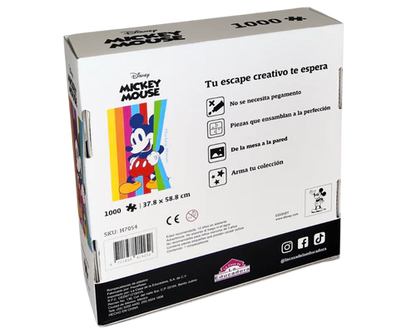 Rompecabezas Mickey Mouse Colores Disney 1000 Piezas De Plástico