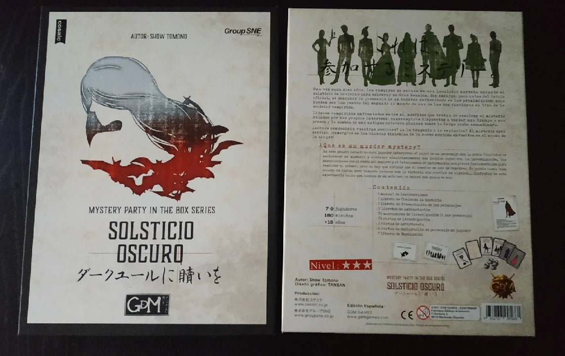 Mistery Party: Solsticio Oscuro - Nivel: Avanzado - ESPAÑOL