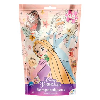 Rompecabezas en Bolsa Metalizada para Niños de Princesas