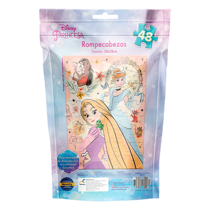 Rompecabezas en Bolsa Metalizada para Niños de Princesas