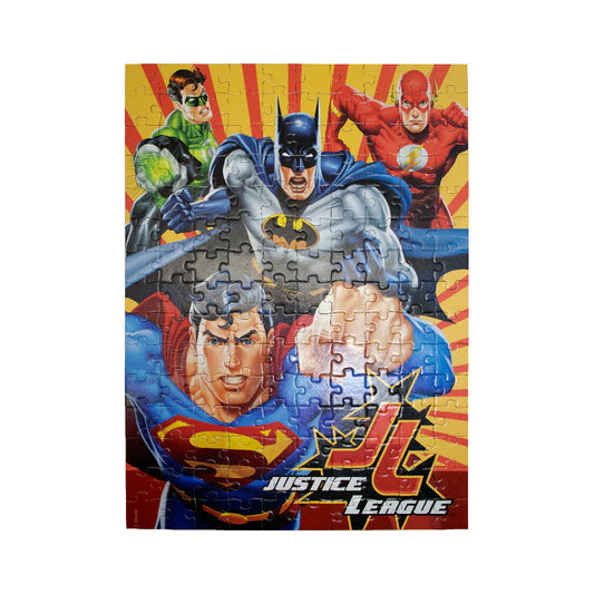 Rompecabezas en Bolsa Metalizada para Niños de Justice League