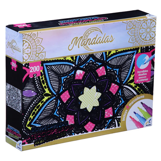 Rompecabezas Infantil Aterciopelado para Colorear Mandalas