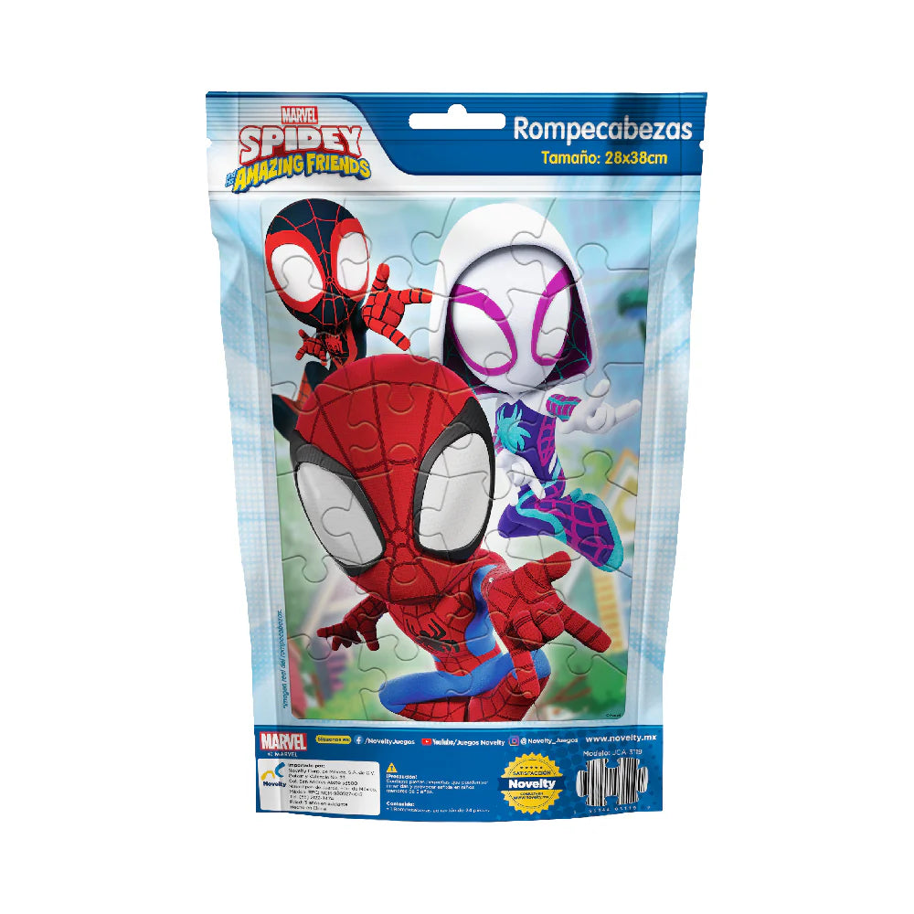Rompecabezas en Bolsa Metalizada para Niños de Spidey Novelty