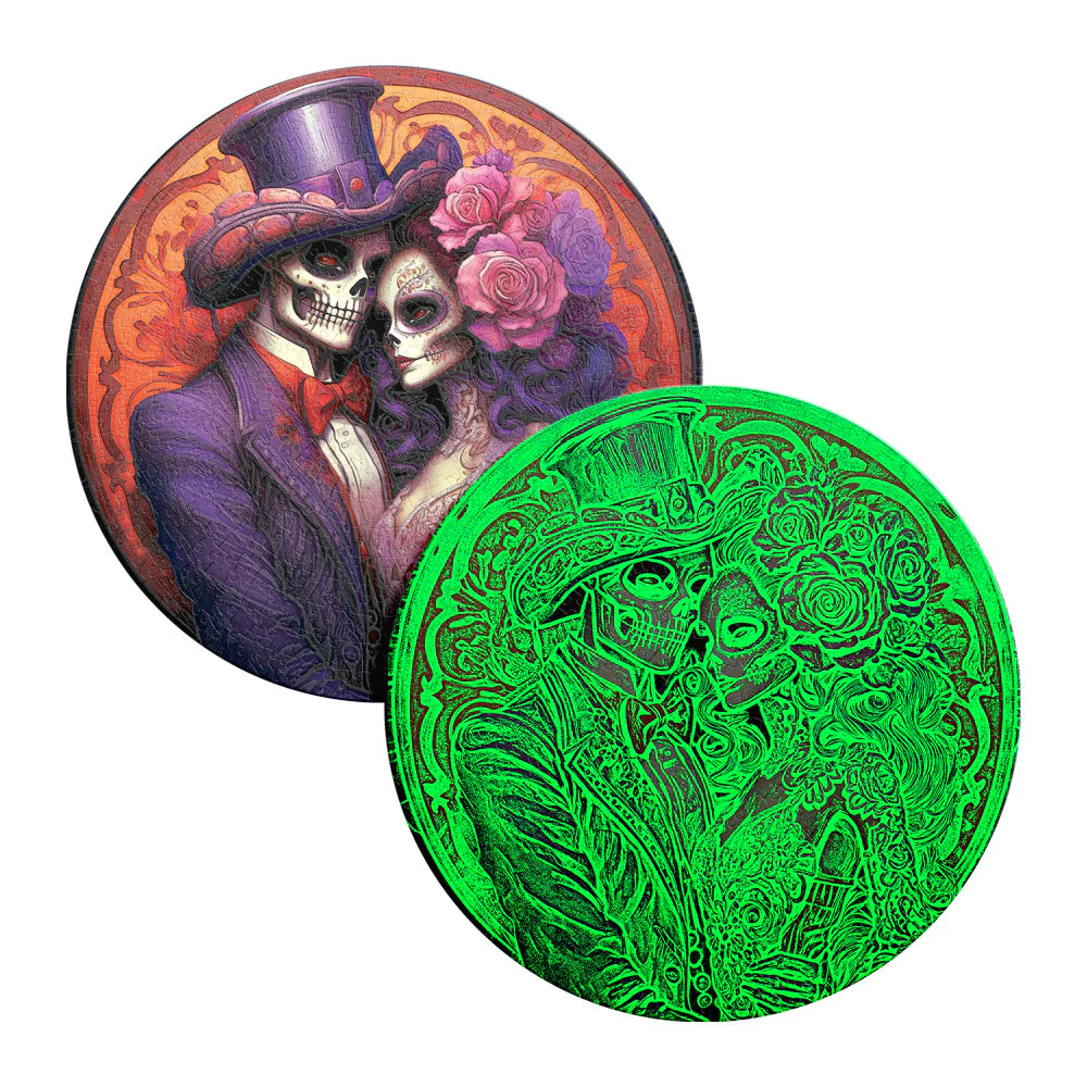 Rompecabezas Circular Glow in the Dark Catrina 500 Piezas