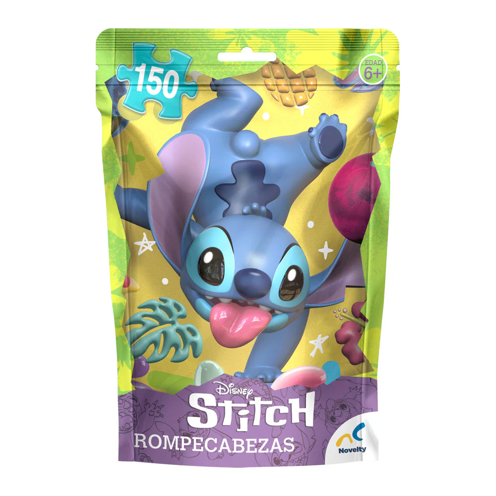 Rompecabezas Stitch Bolsa Foil 150 Piezas