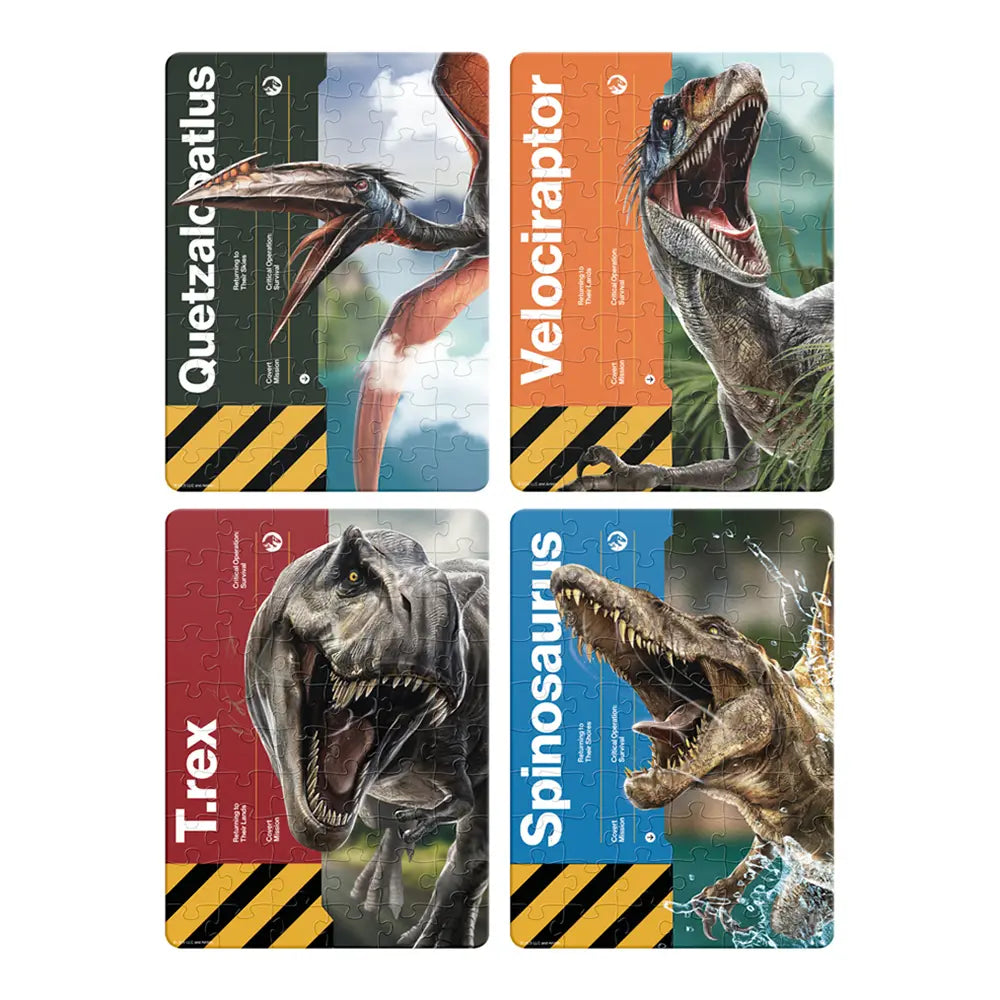 Rompecabezas Jurassic World Rebirth 4 en 1 60 Piezas