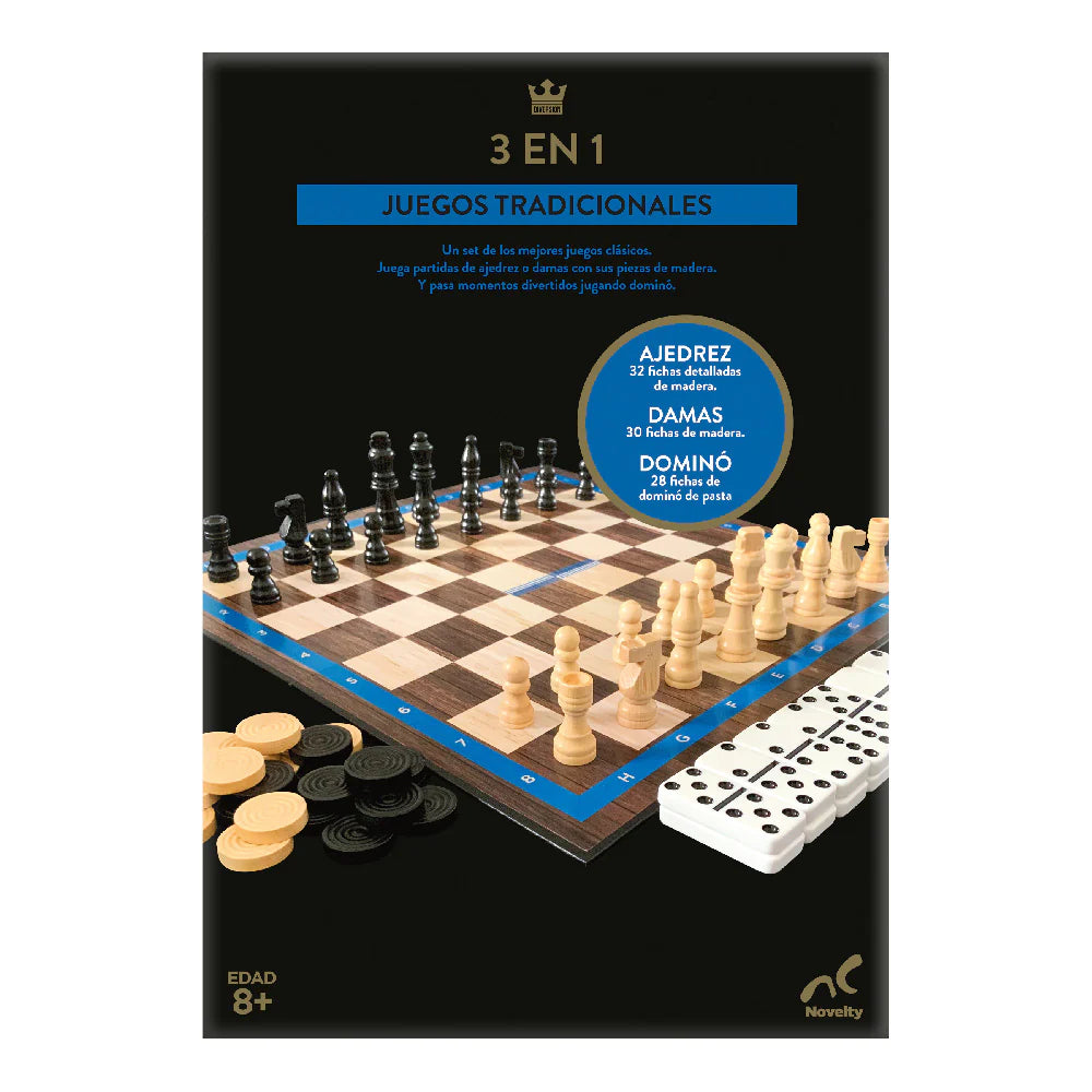 Set de juego de lujo 3 en 1
