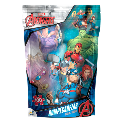Rompecabezas Bolsa Avengers de 100 Piezas