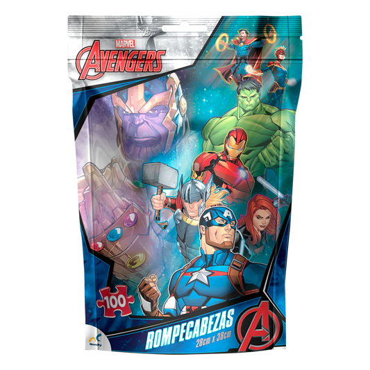 Rompecabezas Bolsa Avengers de 100 Piezas