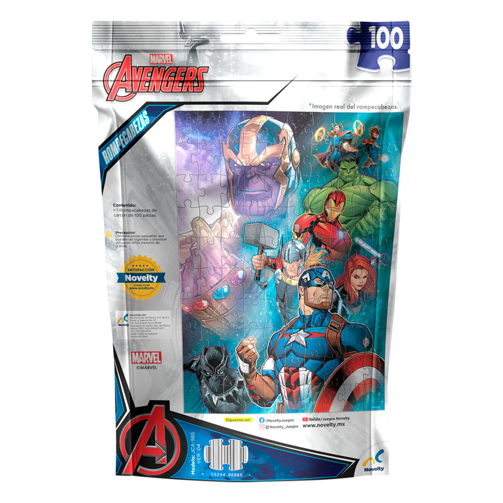 Rompecabezas Bolsa Avengers de 100 Piezas