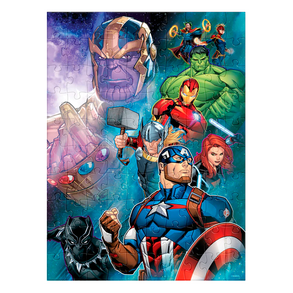 Rompecabezas Bolsa Avengers de 100 Piezas