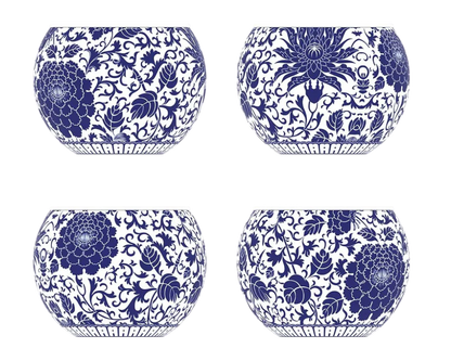 Rompecabezas Maceta Floral Oriental 80 piezas