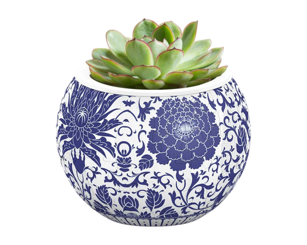 Rompecabezas Maceta Floral Oriental 80 piezas